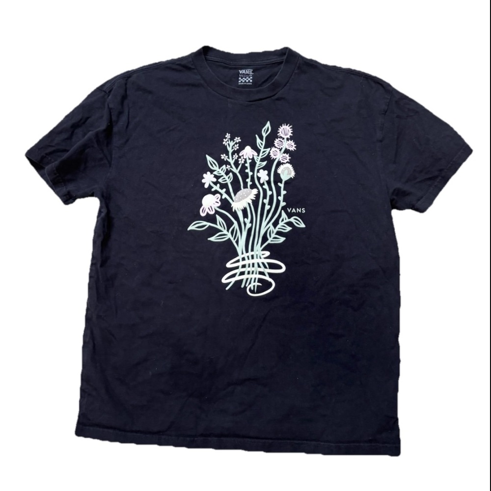 Vans Black Graphic T-Shirt for women size M